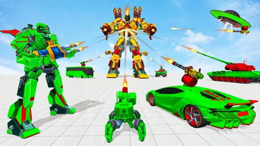 اسکرین شات برنامه Monster Hero Robot Car Game 4