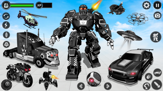 اسکرین شات برنامه Incredible Robot Game Car Game 5