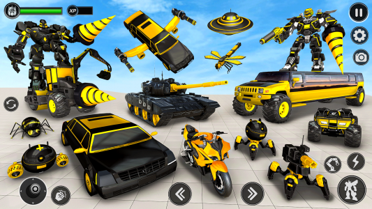 اسکرین شات برنامه Incredible Robot Game Car Game 4