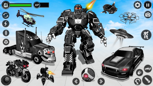 اسکرین شات 7 برنامه Incredible Robot Game Car Game