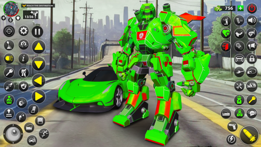 اسکرین شات 3 برنامه Incredible Robot Game Car Game