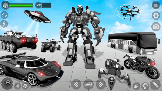 اسکرین شات 6 برنامه Monster Hero Robot Car Game