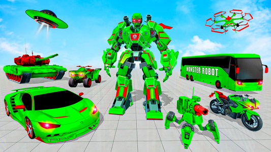اسکرین شات برنامه Monster Hero Robot Car Game 2