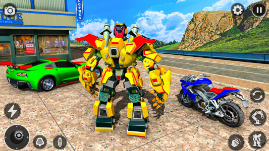 اسکرین شات 1 برنامه Incredible Robot Game Car Game
