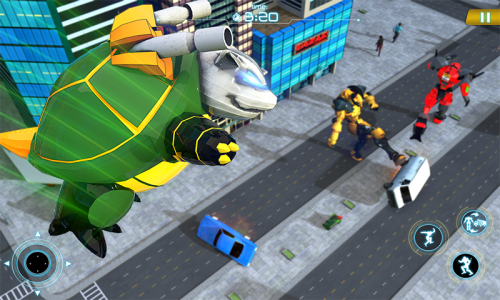 اسکرین شات برنامه Turtle Robot Car Robot Games 1
