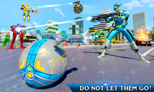 اسکرین شات بازی Snow Ball Robot Bike Games 5
