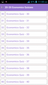 اسکرین شات برنامه 20-20 Economics Quiz 3