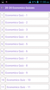 اسکرین شات برنامه 20-20 Economics Quiz 2