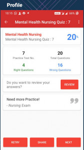 اسکرین شات برنامه Nursing Exam 5