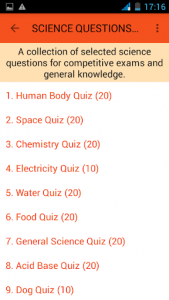 اسکرین شات برنامه Science Questions Answers 2