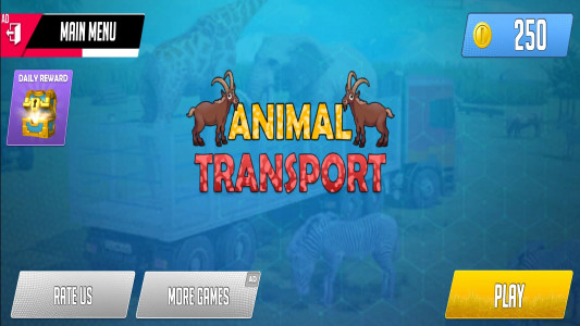 اسکرین شات بازی Animal Cargo Truck Transport 4