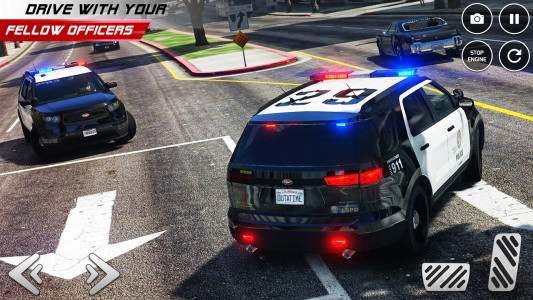 اسکرین شات بازی US Police Car Chase: Car Games 2