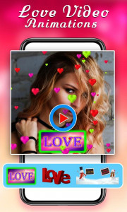اسکرین شات برنامه Love Video Maker : love photo  1