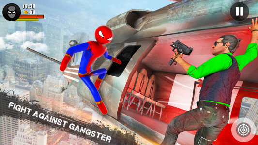 اسکرین شات برنامه Stickman Rope Hero Spider Game 6