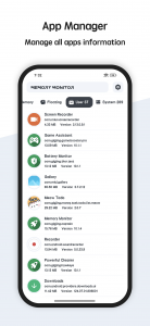 اسکرین شات برنامه RAM Memory Monitor 7