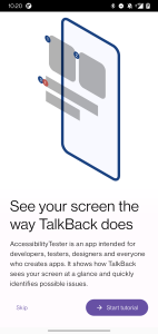 اسکرین شات 1 برنامه AccessibilityTester