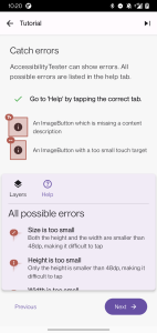اسکرین شات 3 برنامه AccessibilityTester