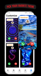 اسکرین شات برنامه iCaller, Caller Theme & Dialer 3