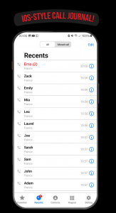 اسکرین شات برنامه iCaller, Caller Theme & Dialer 4