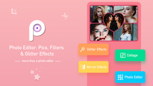 اسکرین شات برنامه Photo Editor: Pics, Filters & Glitter Effects 1