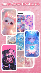 اسکرین شات 7 برنامه Glitter Wallpaper: Theme, Icon