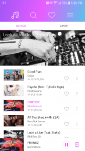 اسکرین شات برنامه K-POP Music Player 2