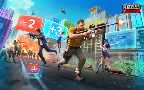 اسکرین شات 1 بازی Puzzles & Survival