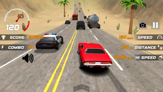 اسکرین شات 1 بازی Heavy Traffic Rider Car Game