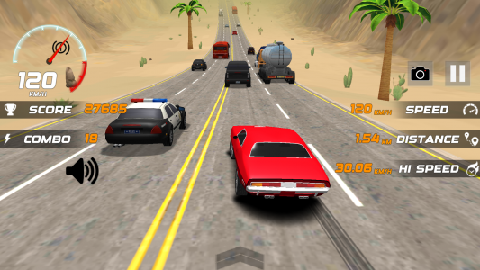 اسکرین شات بازی Heavy Traffic Rider Car Game 1