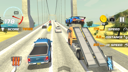 اسکرین شات 2 بازی Heavy Traffic Rider Car Game