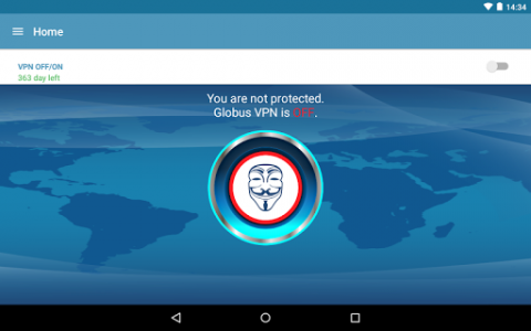 اسکرین شات برنامه VPN+TOR+Cloud VPN Globus Pro! 6