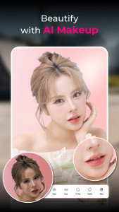 اسکرین شات 2 برنامه Gemmie: AI Beauty Editor