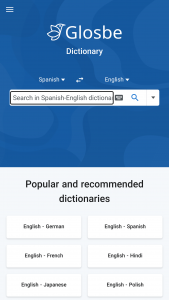 اسکرین شات برنامه Glosbe Dictionary 1
