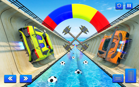 اسکرین شات بازی Water Surfing Car Stunt Games: Car Racing Games 3