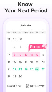 اسکرین شات 2 برنامه Period Tracker App | Eve Glow