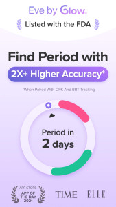اسکرین شات 1 برنامه Period Tracker App | Eve Glow
