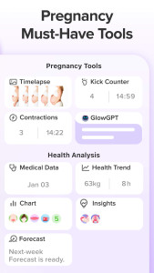 اسکرین شات 3 برنامه Pregnancy Tracker App | Glow