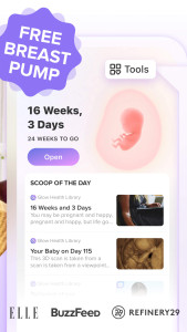 اسکرین شات 2 برنامه Pregnancy Tracker App | Glow