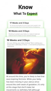 اسکرین شات برنامه GLOW. Pregnancy & Baby Tracker 2