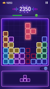 اسکرین شات 2 بازی Glow Blast - Block Puzzle