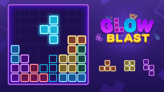 اسکرین شات 6 بازی Glow Blast - Block Puzzle