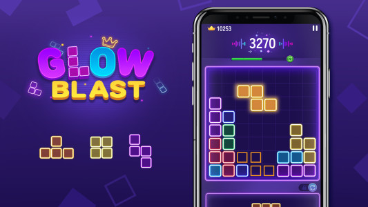اسکرین شات 7 بازی Glow Blast - Block Puzzle