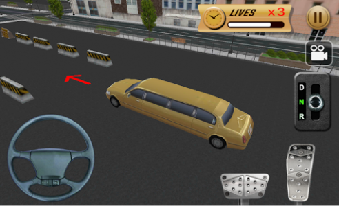 اسکرین شات بازی Celebrity limo Parking 3D 5