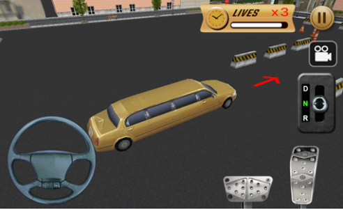 اسکرین شات بازی Celebrity limo Parking 3D 6