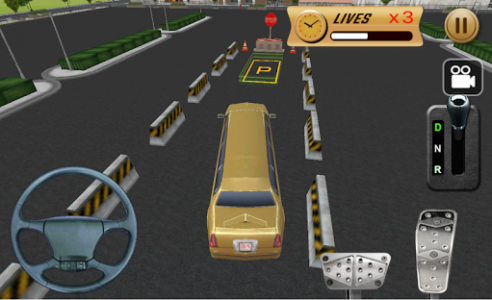 اسکرین شات بازی Celebrity limo Parking 3D 3