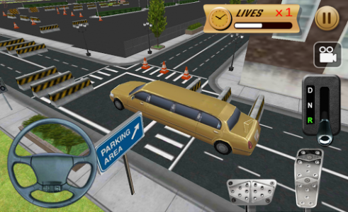 اسکرین شات بازی Celebrity limo Parking 3D 4