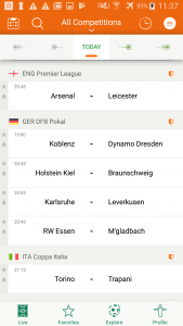 اسکرین شات برنامه Futbol24 soccer livescore app 1