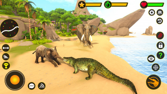 اسکرین شات بازی Crocodile Games Animal Hunting 3