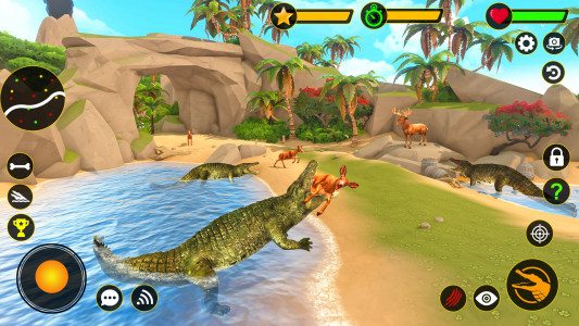 اسکرین شات بازی Crocodile Games Animal Hunting 4