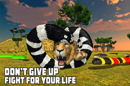 اسکرین شات بازی Furious Lion Vs Angry Anaconda Snake 2